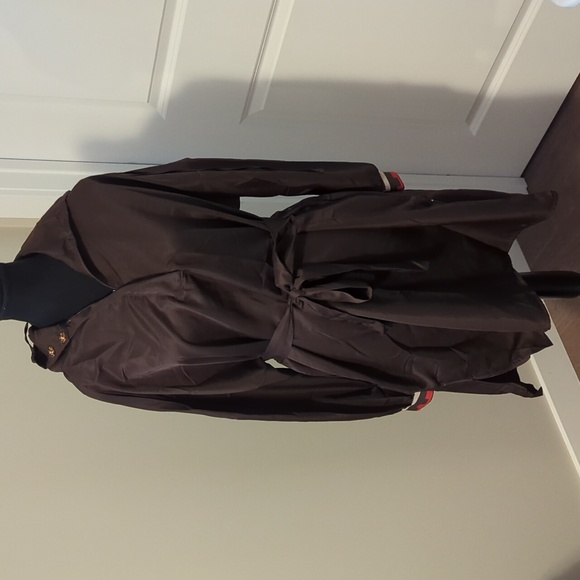 PLAINS & PRINTS | Light pullover wind jacket Spring coat, Medium, belted, brown - Picture 1 of 8